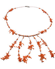 COLLANA CORALLO ROSA NATURALE