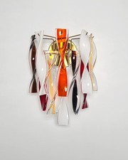 Pair of Murano wall sconces - multicolred glasses