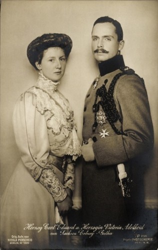 Cartolina duca carlo eduardo - duca,