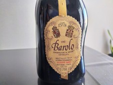 Vino  Barolo annata 1978 Giuseppe Barni Gattinara
