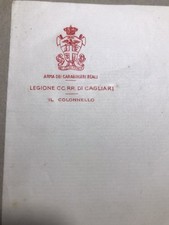 Carta Intestata Carabinieri Reali Legione Cagliari