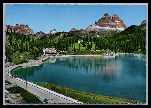 Cartolina dolomiti lago di - dolomiti,