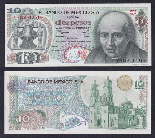 Banconota messico pesos - 10,