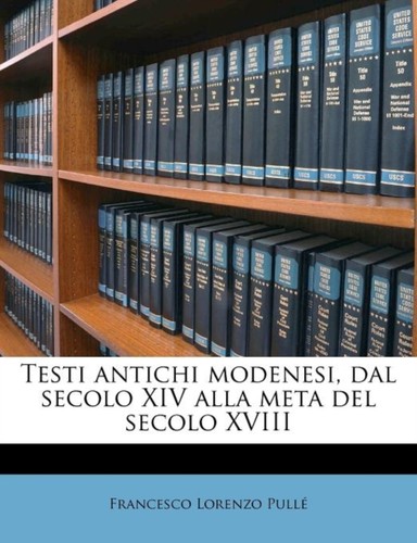 Pull testi antichi modenesi - -,