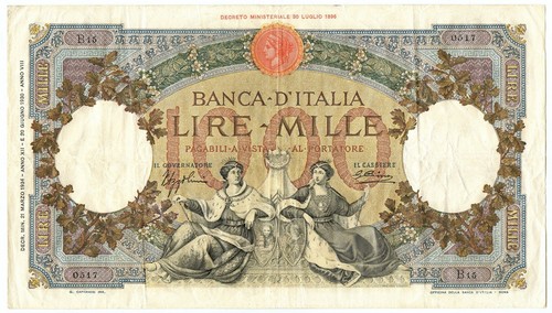 1000 lire capranesi - lire,
