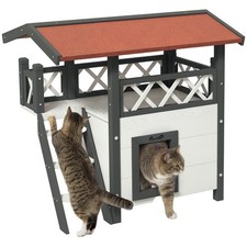 PawHut Casetta per Gatti da