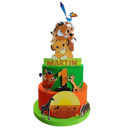 Torta scenografica simba - scenografica, re