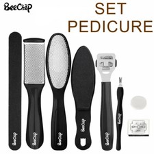SET PEDICURE 8 PEZZI RIMOZIONE CALLI E DURONI CUTICOLE CON RASPA LIMA RASCHIETTI