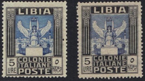 Libia 1921 lire acqua - libia, 5