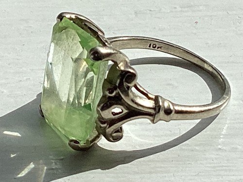 Anello antico art - decò, oro