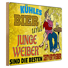 Holzschild 40x30cm kühles