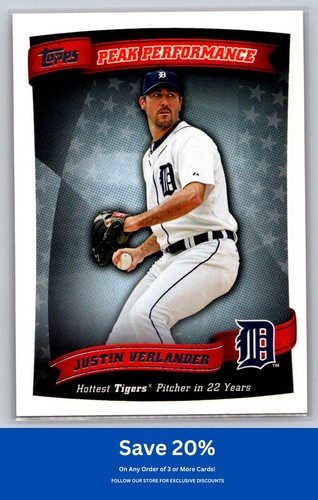 Justin verlander 2010 topps - justin,