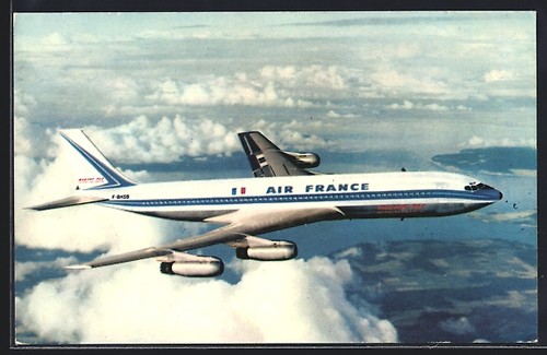 Cartolina aereo boeing - cartolina, aereo,
