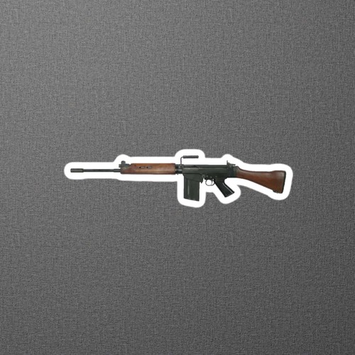 Adesivo pistola militare - , fn
