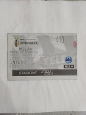 BIGLIETTO CALCIO JUVENTUS MILAN  INTERO 25/02/2001