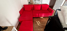 Divano letto contenitore con penisola rosso ikea condizioni molto buone 