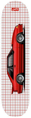 Car art mustang skateboard - car,