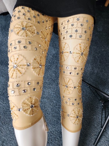 Leggings design rete con - di,