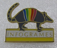 Pin infogrames logo tatou - infogrames,