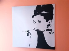 IKEA Pjatteryd Quadro su tela Audrey Hepburn in Colazione da Tiffany 90 x 90 cm