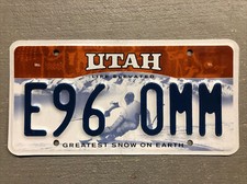 UTAH LICENSE PLATE GREATEST