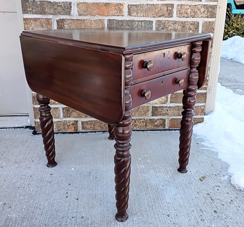 Tavolino antico mogano 2 - in,