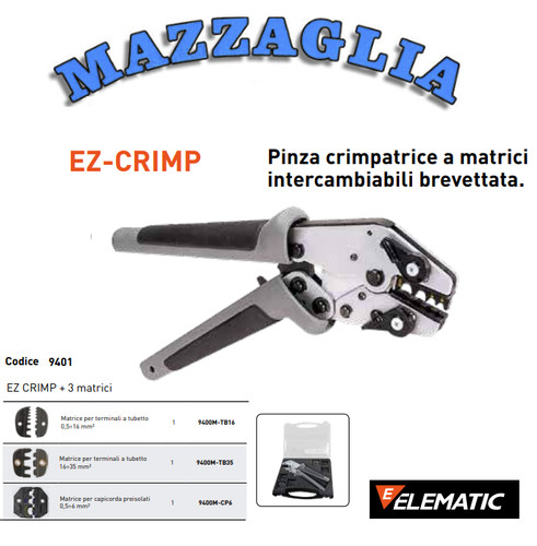 Elematic pinza crimpatrice - elematic, ez