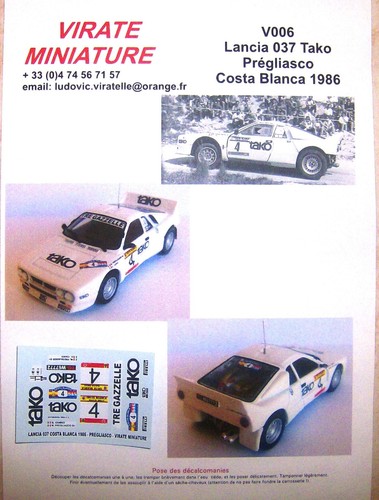 V006 lancia rallye 037 ev2 - 037,