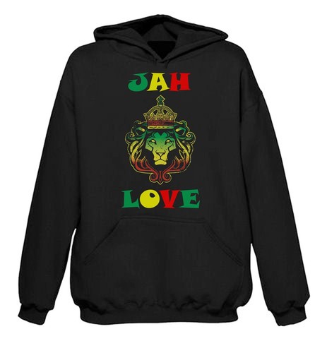 Jah love felpa - felpa, cappuccio