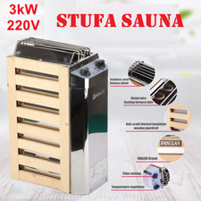 Riscaldatore per Sauna Elettrica in acciaio inox 3KW 220V- Con Controllo Interno