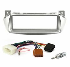 Mascherina autoradio SILVER e cavo 1 DIN (ISO) per  NISSAN PIXO e SUZUKI ALTO