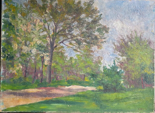 Dipinto olio firmato k - a,