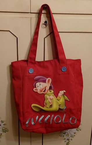Borsa shopper cucciolo - borsa, rossa