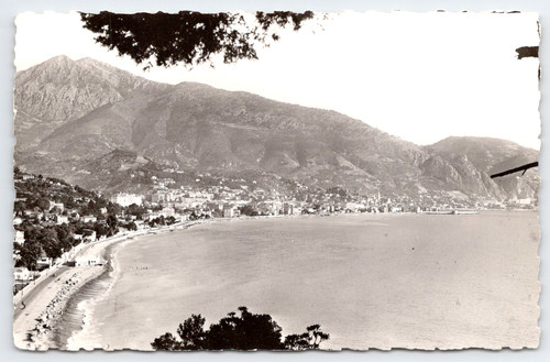 Vtg postcard menton france - vtg,