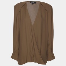 Elisabetta Franchi Khaki Crepe