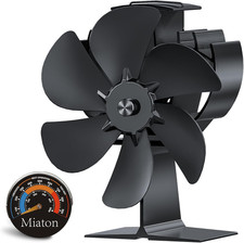 Ventilatore Stufa a Legna Alimentato a Calore | Ventilatore Attivato Calore Non Elettrico per Bruciare a Legna S