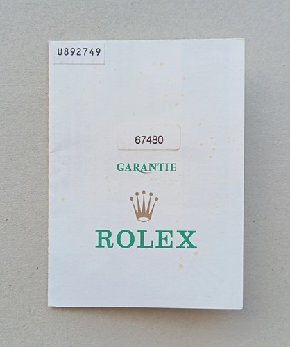 Rolex guarantee warranty paper - warranty,