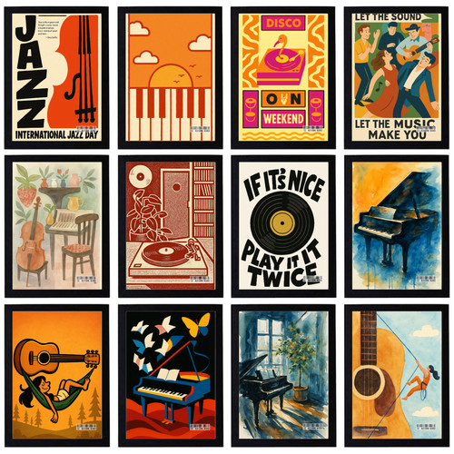 Poster musica vintage - poster, stampa