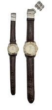 Sector 550 Match Set di 2 Orologi Quadrante Beige Cinturino in Pelle