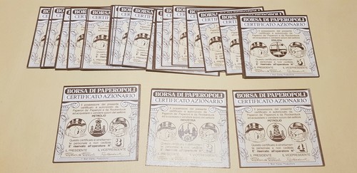 Certificato azionario gioco - azionario,