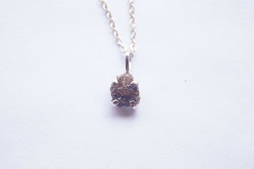 Ciondolo diamante grezzo - , rosso