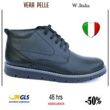 STIVALI UOMO SCARPONCINI pelle