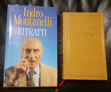 2 LIBRI INDRO MONTANELLI: RITRATTI - RIZZOLI - 1988, L'ITALIA DEI SECOLI BUI