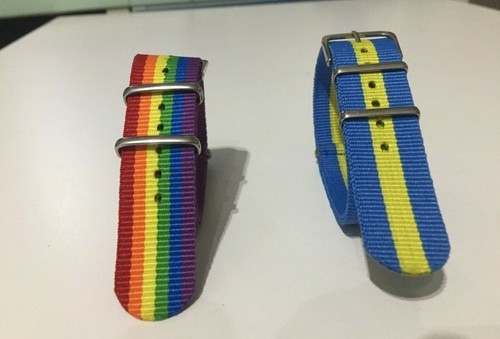 Cinturino nylon arcobaleno - cinturino,