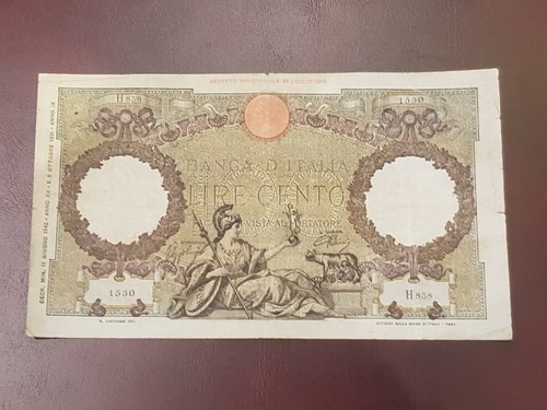Banconota 100 lire roma - banconota,