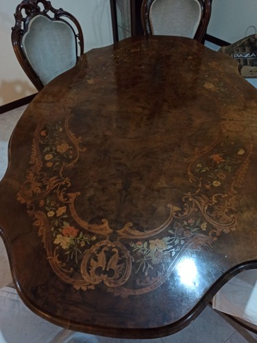 Tavolo antiquariato ovale - , a