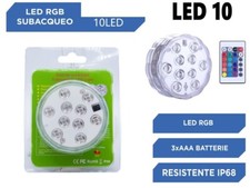 x Luce 10 LED RGB Telecomando
