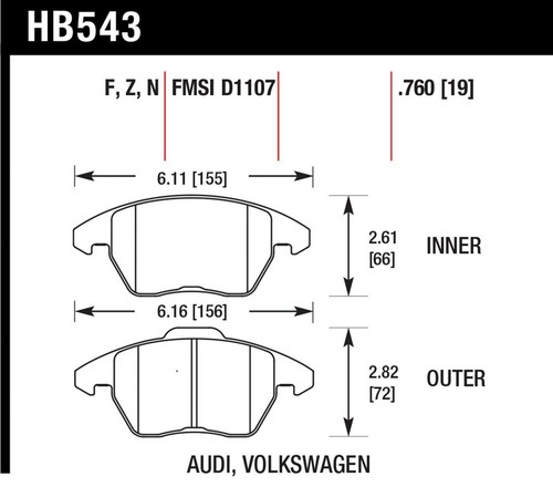 Hawk performance front - front, disc
