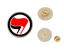 Anti fascist lapel badge pin - lapel,
