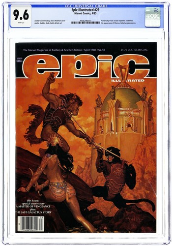 Epic illustrated cgc 9 6 - #29, 9.6